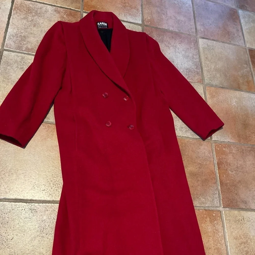 Karen Petites wool blend trench coat - Picture 3 of 6